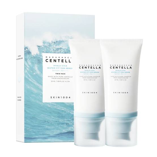 MADAGASCAR CENTELLA HYALU-CICA WATER-FIT SUN SERUM 50ML X 2EA (TWIN PACK)